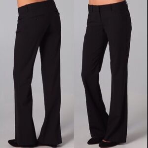 THEORY Max C Tailor Boot Cut Flare Dress Pants Black 0